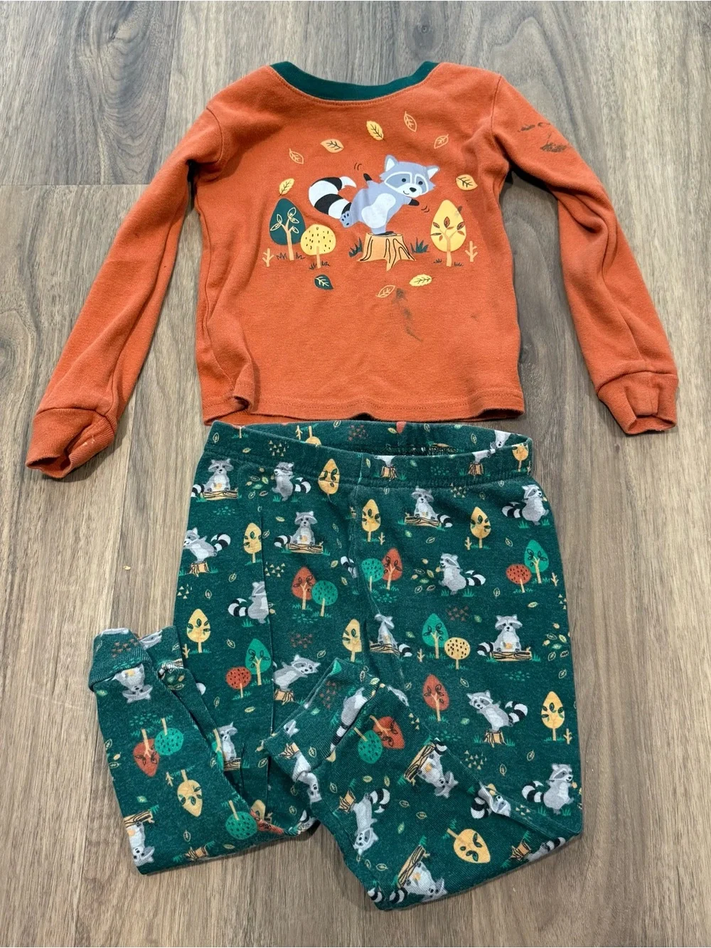 Baby boy fall pajama set